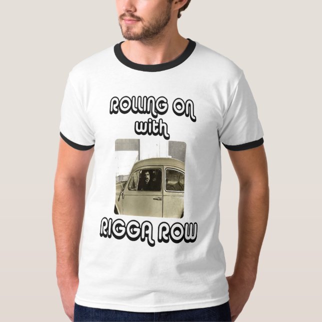 Rullande med Rigga Row T-Shirt (Framsida)