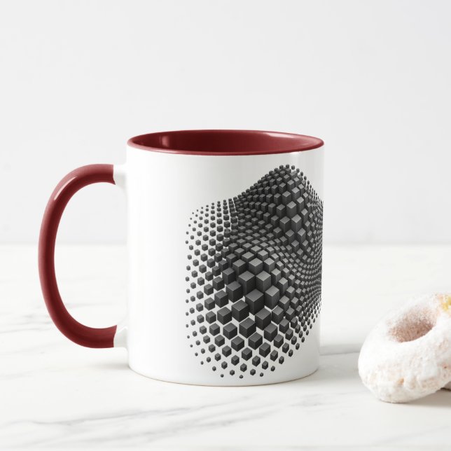Rullande metallkubsvåg mugg (Med munk)
