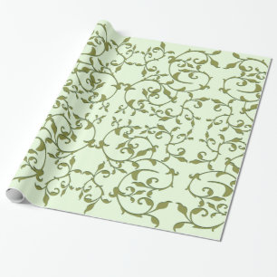Rullande olivblad presentpapper