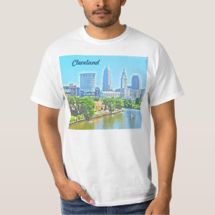 Rullande på floden Cleveland T-Shirt
