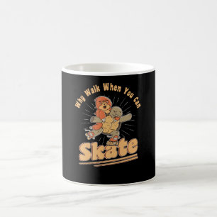 Rullande rullskridrullar Skates Turtle Sloth Kaffemugg