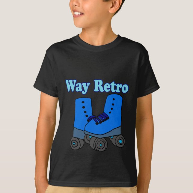 Rullande rullskridskor på väg t shirt (Framsida)