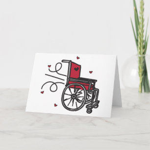 Rullande rullstol kort