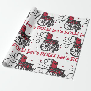 Rullande rullstol presentpapper