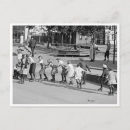 Rullande rullstolslinje vykort