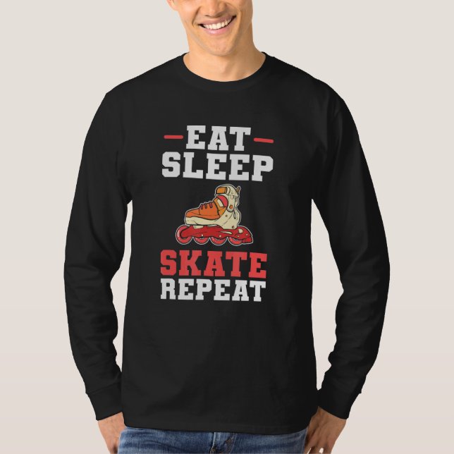 Rullande skal Upprepa sömnskal T Shirt (Framsida)