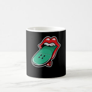 Rullande skateboard kaffemugg