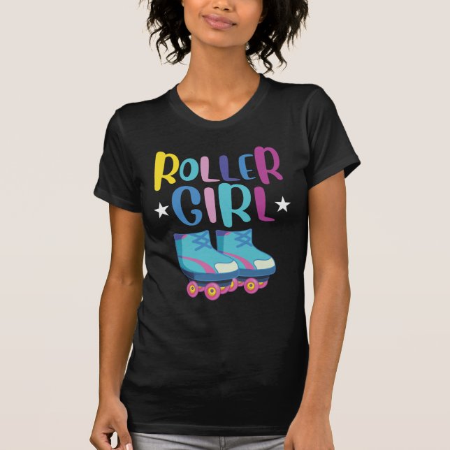 Rullande Skater, fardotter Skalerbläddring T Shirt (Framsida)