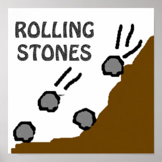 Rullande stenar Poster