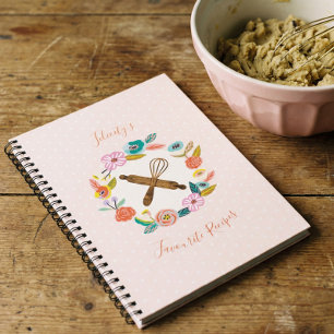 Rullande stift för blommigt & avverkning anteckningsbok