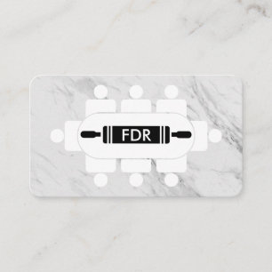 Rullande stift för Bord, privat, försedd med Chef Visitkort