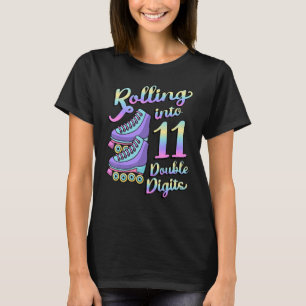 Rullande till 11 Dubblors rollskal 11:e B T Shirt