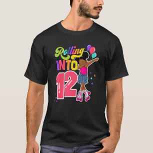 Rullande till 12 års gammalt dabbing Roller Skate T Shirt