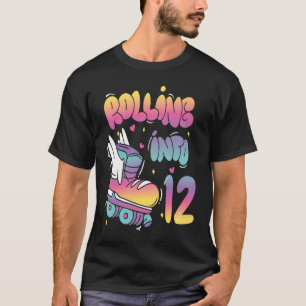 Rullande till 12 Rullande fjällande födelsedag T Shirt