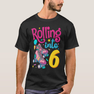 Rullande till 6 års gammal 6e-dagars kute på födel t shirt