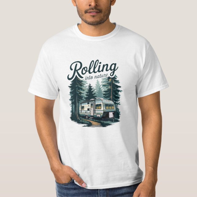 Rullande till naturen t shirt (Framsida)