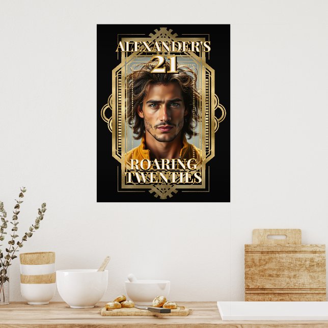 Rullande tjugotal 21:a Fotoaffisch Poster (Kök)