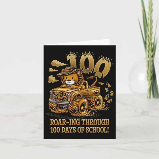 Rullande under 100 dagar i skolan kort (Framsida)