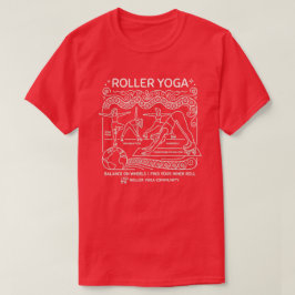 Rullande Yoga! Yoga Humor Mörka Alternativ T Shirt