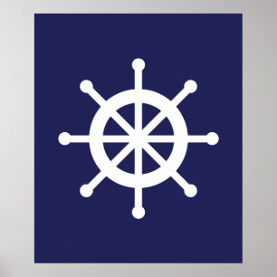 Rullar den nautiska frakten för vit och för poster