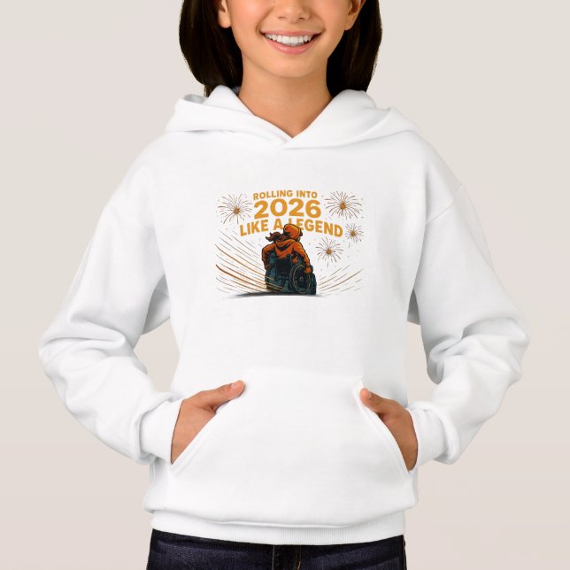 Rullar in i 2026 som en legend rullstol pride t shirt (Framsida)