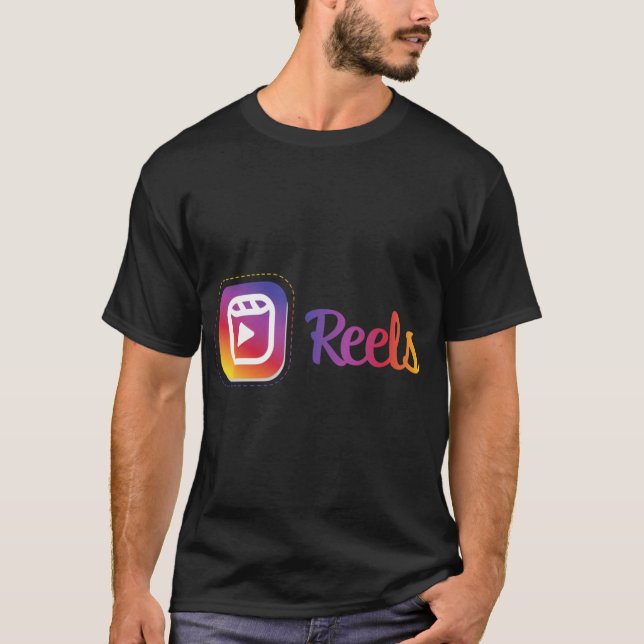 Rullar Instagram retro retro T Shirt (Framsida)