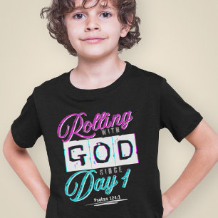 Rullar med Gud - Gud Religiös Andlig T Shirt