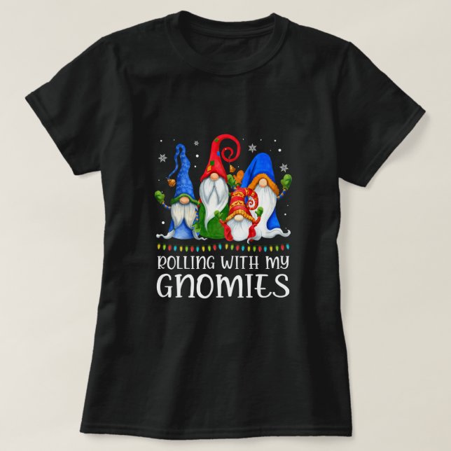 Rullar Med Min Gnomies Tröja Rolig Gnom Jul Lig (Design framsida)