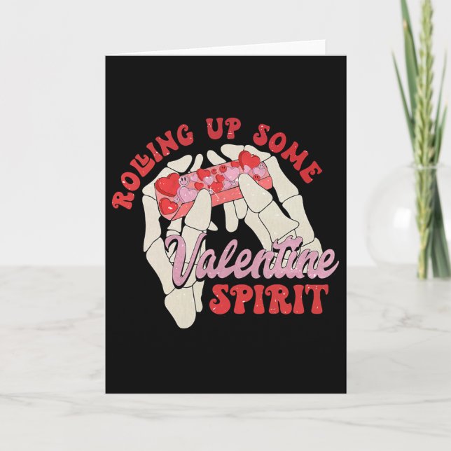 Rullar Upp Några Valentinskänslor  Kort (Framsida)