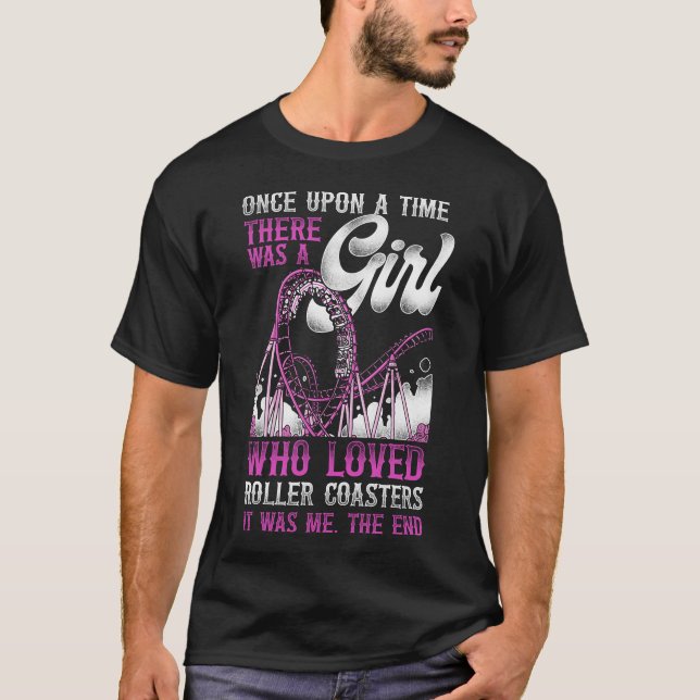 Rullare Underlägg Amusement Park-Gången vid en tid T Shirt (Framsida)