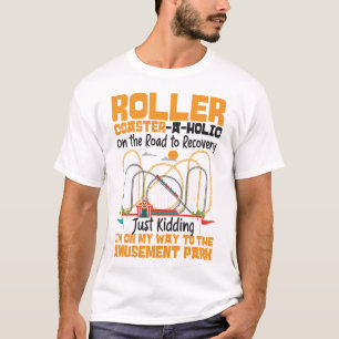 Rullare Underlägg Rulla i Amusement Park T Shirt
