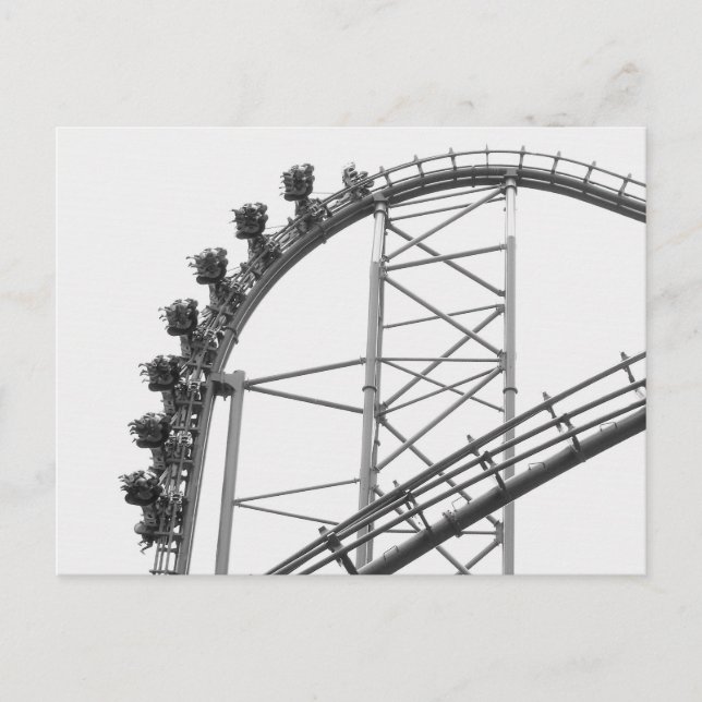 Rullare Underlägg X2 6 Flaggor Magic Mountain Vykort (Framsida)