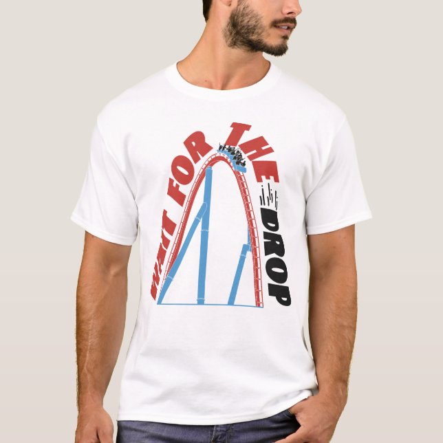 Rullaren Underlägg Amusement Park vänta på avlämni T Shirt (Framsida)