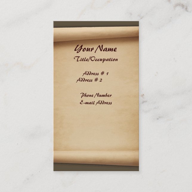 Rullavisitkortar Visitkort (Framsida)