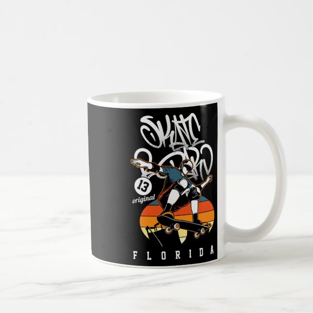 Rullbräda Florida Rullbrädesåkning Rullbrädesåkare Kaffemugg (Höger)