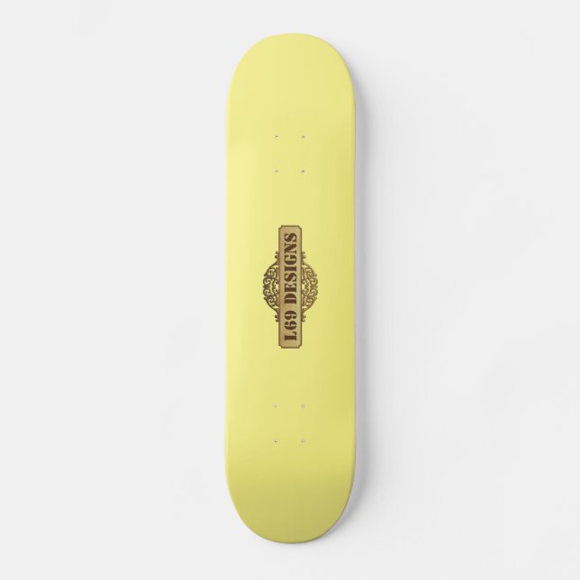 rullbräda "LOGO L69 designs" Mini Skateboard Bräda 18,5 Cm (Framsida)