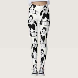 Rullbräda Panda Leggings