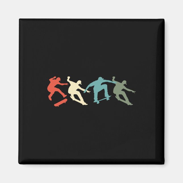 Rullbräda Rullbrädor Retropresent För Rullbräda Magnet (Framsidan)