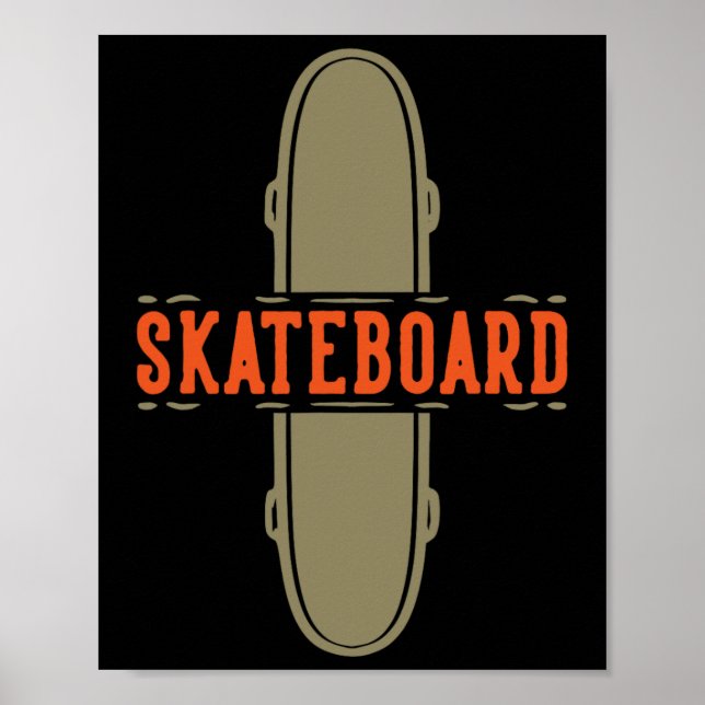 Rullbräda Skateboardåkning  Poster (Framsidan)