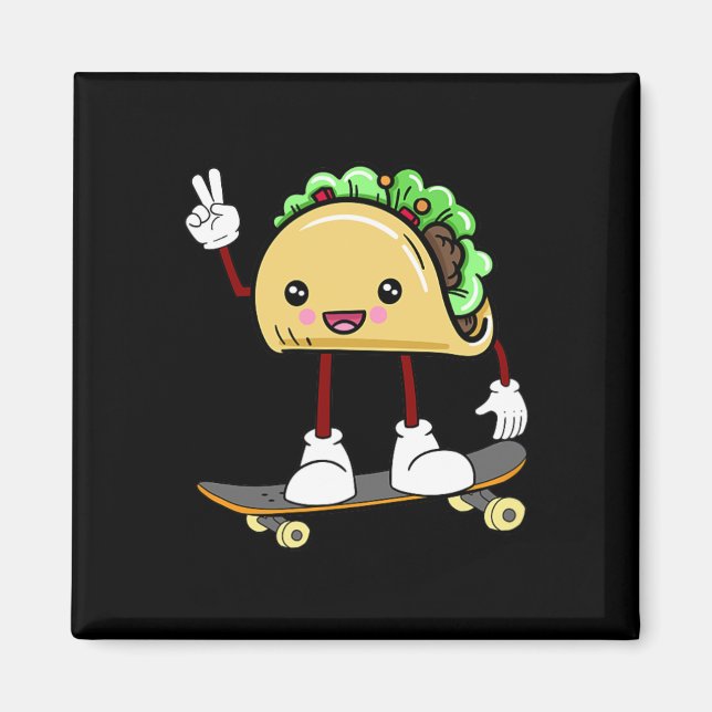 Rullbräda Skater Present  Magnet (Framsidan)