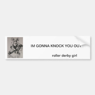 rullderby flicka bildekal