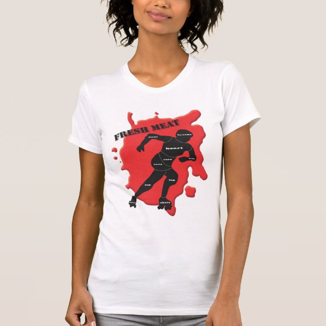 RullDerby nytt kött T Shirt (Framsida)