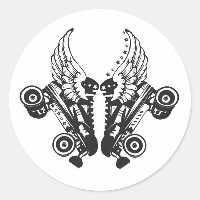 rulle derby runt klistermärke (Framsida)