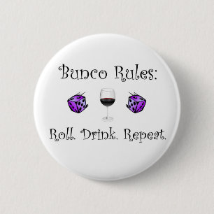Rulle. Drink. Upprepning Knapp