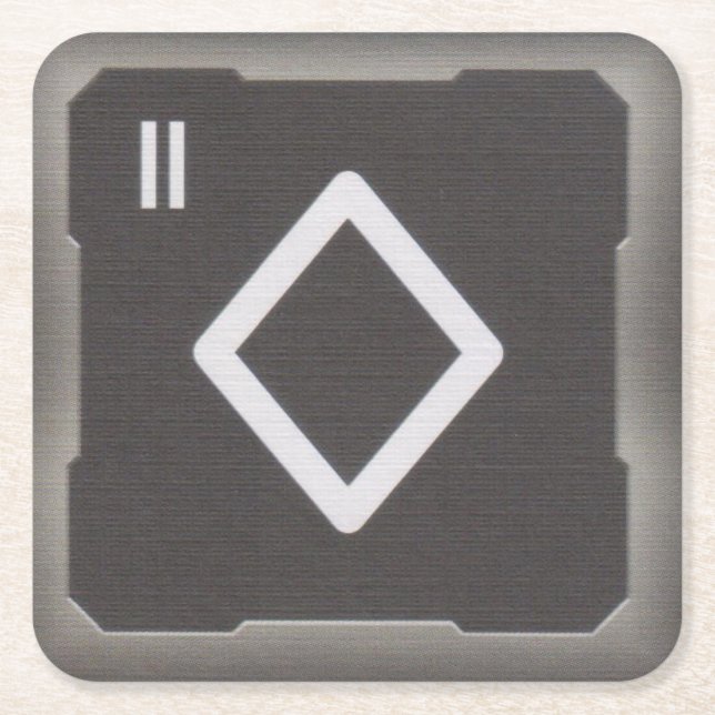 Rulle för galaxen underlägg papper kvadrat (Framsidan)