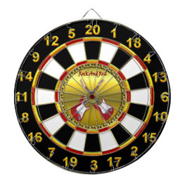 Rulle för sten N med elektriska gitarrer Darttavla