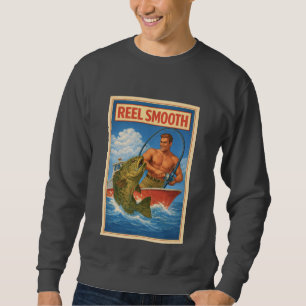 Rulle Lugn Fiskare Retro Marin Salt Fiske Lång Ärmad Tröja