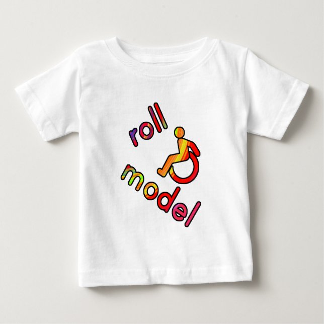 Rulle modellerar - handikapputslagsplatser - i t shirt (Framsida)