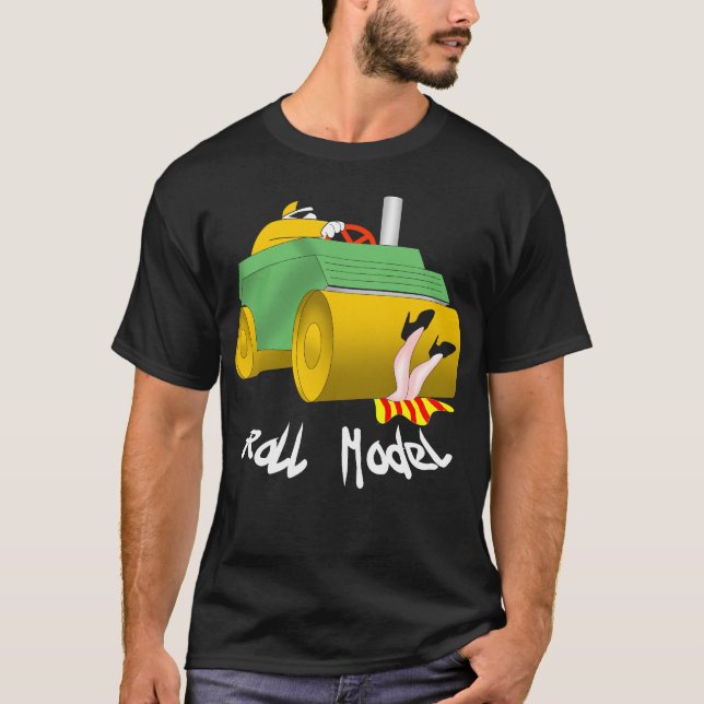 Rulle modellerar tee shirt (Framsida)