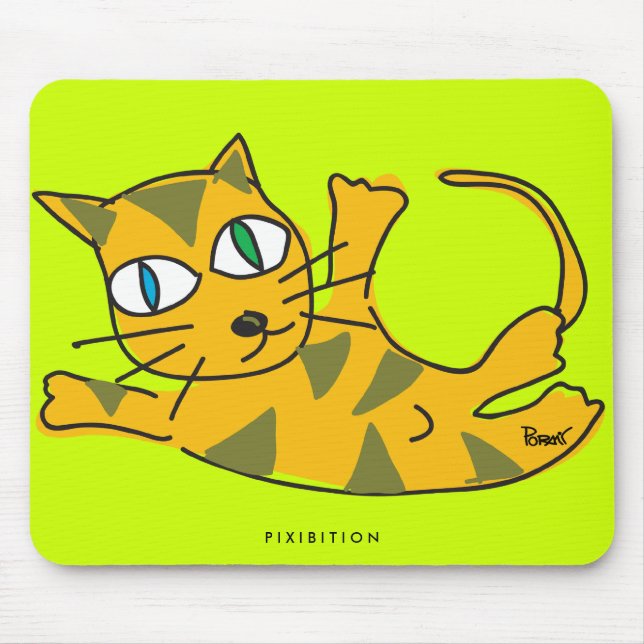 Rulle över katten Mousepad Musmatta (Framsidan)